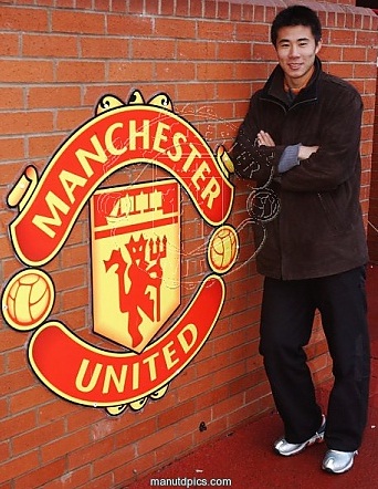 아시아 최초의 맨유 입단으로 화제를 모았던 중국 동팡저우. / 맨체스터 유나이티드 홈페이지