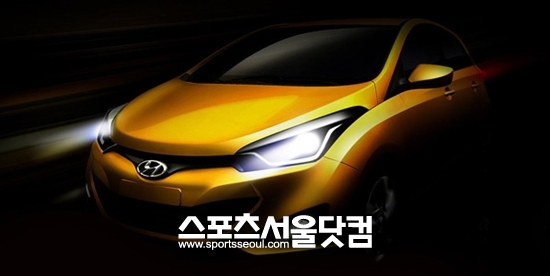 현대자동차가 HB20 티저 이미지를 공개했다.