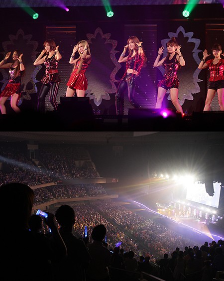 티아라가 일본 도쿄 부도칸에서 걸그룹 최초 콘서트를 가졌다. /코어콘텐츠미디어 제공