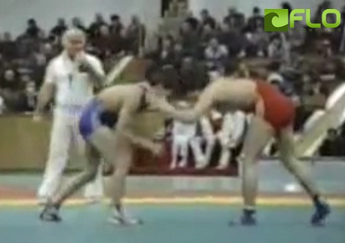 1987년 세계선수권대회 당시 김영식이 소련의 블라디미르 토그조프와 경기를 펼치고 있다. / 유튜브 동영상 캡처