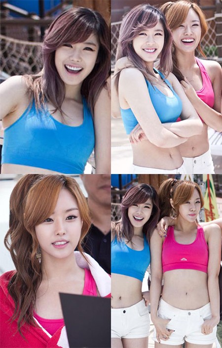 캘리포니아 비치 모델로 나선 시크릿. /캘리포니아 비치 제공