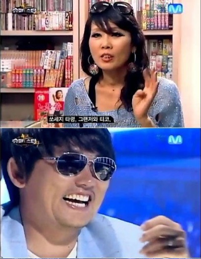 슈퍼스타K4에 도전장을 낸 정희라(위)와 심사위원 이승철(아래)./엠넷 방송 캡처