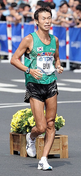 런던올림픽 경보20km에서 31위에 그친 변영준. / 국군체육부대 제공