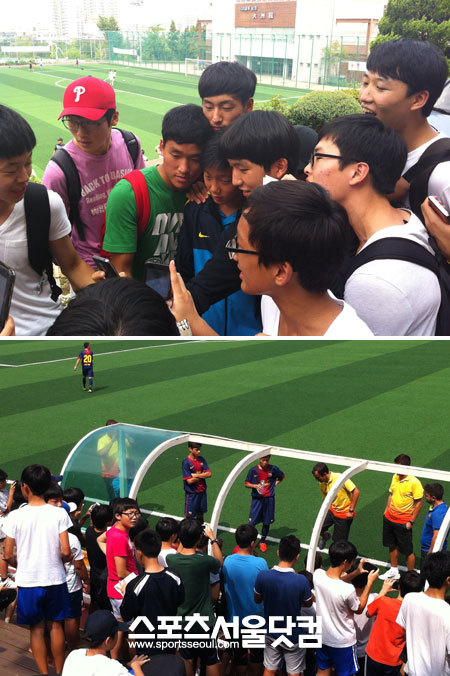 백승호는 계속되는 팬들의 사인, 사진 요청에 한 걸음도 움직이기 힘든 상황을많이 맞았다.