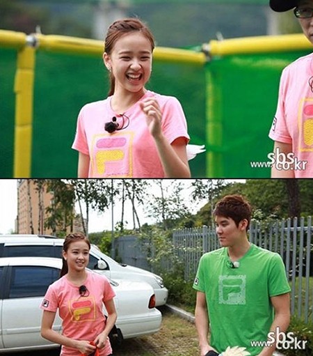 손연재(위)-박태환이 출연한 SBS 일요일이 좋다-런닝맨이 같은 시간대 시청률1위를 기록했다. /SBS 제공