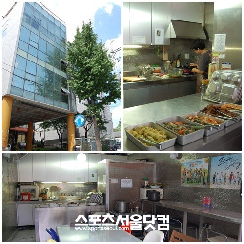 집 밥 같은 맛으로 유명한 스타제국엔터테인먼트의 식당./김은정 기자