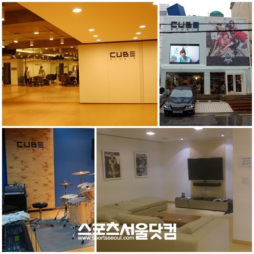 큐브엔터테인먼트의 큐브스튜디오에 마련된 다양한 공간. 춤과 합주 연습실, 휴게실 등 소속 아티스트들의 성장을 돕는 공간으로 기획됐다./심재걸·김은정 기자