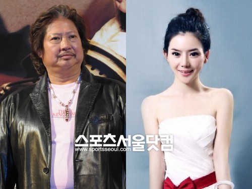 톱스타 훙진바오(왼쪽)가 21세 왕신이와 불륜설에 휩싸였다./더팩트DB, 웨이보 캡처