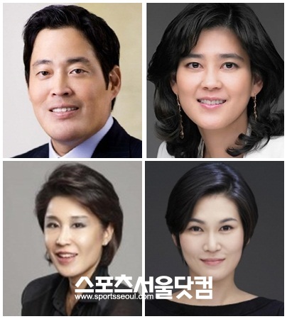 범 삼성가의 3세들이 같은 분야에서 격돌한다. /정용진 신세계그룹 부회장, 이부진 호텔신라 사장, 이서현 제일모직 부사장, 정유경 신세계 부사장 (왼쪽 시계방향)