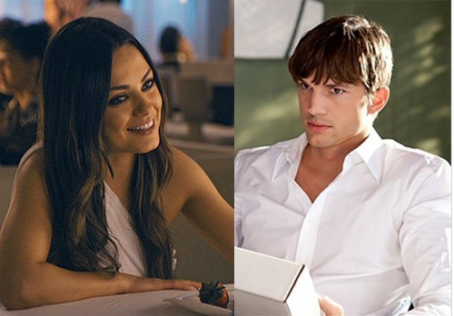 밀라 쿠니스(왼쪽)와 애쉬튼 커쳐가 공개 스킨십으로 화제를 모으고 있다./영화 테드, 킬러스 스틸컷