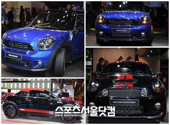 미니는 27일(현지시각) 2012 파리모터쇼에 세계 최초로 페이스맨과 조 쿠퍼 워크를 선보였다.
