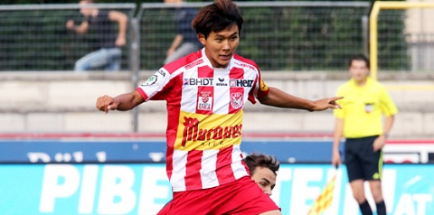 1년 전 카펜베르크 유소년 팀에 진출한 AFA 출신 김병연. / 카펜베르크 홈페이지 캡처