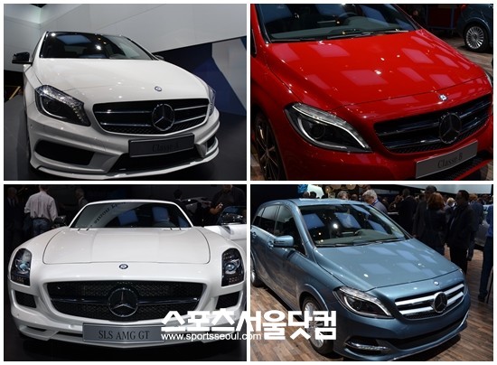메르세데스-벤츠는 27일(현지시각) 2012 파리모터쇼에서 4차종의 신차를 선보였다. /황준성 기자