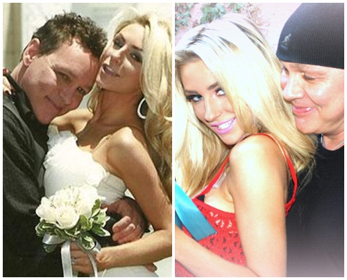 17세의 미성년자 모델 코트니 허드슨과 52세 배우 더그 허치슨이 35살의 나이 차이를 극복한 부부로 화제가 됐다./온라인 커뮤니티 캡처