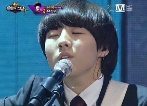 유승우가 첫 생방송 무대에서 마이 선을 불러 호평을 받았다./Mnet 슈퍼스타K4 캡처