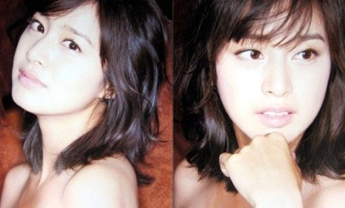 김태희의 상반신 노출로 화제가 되고 있는 사진 /일본 잡지 화보