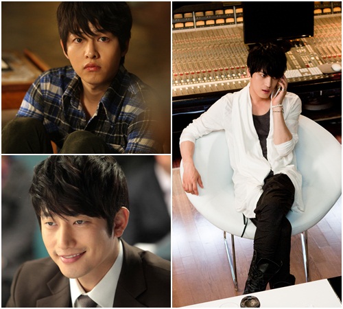 영화 늑대 소년의 송중기, 자칼이 온다 김재중, 내가 살인범이다 박시후(왼쪽 위부터 시계방향)가 올가을 여심을 녹일 준비를 마쳤다./영화 스틸컷