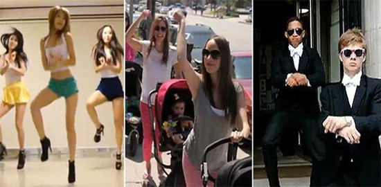 영국일간지 더 선이 24일 싸이의 강남스타일 패러디 영상 톱10을 선정해 보도했다./ 유튜브 영상 캡처