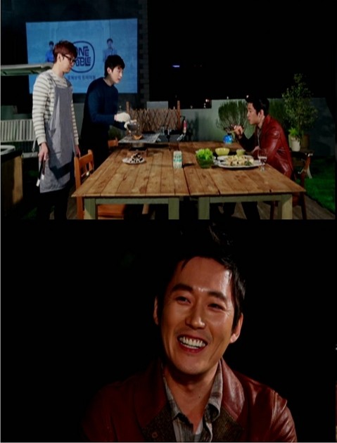 윤계상이 장혁에게 요리를 대접했다./올리브 제공