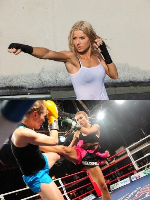 선수로서 매우 박력있고 강렬한 얼굴을 보여주는 에카테리나/에카테리나 홈페이지