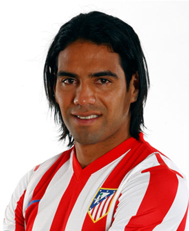 리오넬 메시, 크리스티아누 호날두와 라 리가 득점왕 경쟁을 벌이고 있는 라다멜 팔카오. /출처=아틀레티코 마드리드 홈페이지