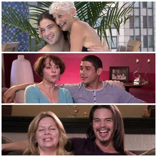 위부터 앤드류(21)와 해티(76), 스테파니(65)와 옥타비오(28), 준(53)과 케빈(32) 커플/ TLC 방송화면 캡처