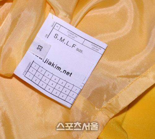 경매에 나온 김태희의 노란색 원피스의 사이즈는 놀랍게도 33사이즈였다. 이주상기자.rainbow@sportsseoul.com