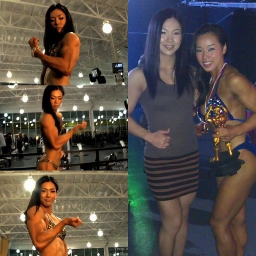 근육녀 지연우 씨가 중국에서 반전 몸매로 화제를 모았다./중국 온라인 커뮤니티, 웨이보