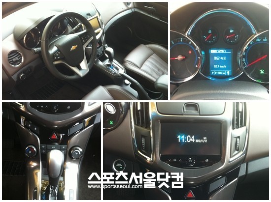 2013년형 신형 크루즈는 마이링크가 탑재돼 스마트폰의 활용도를 높였다.