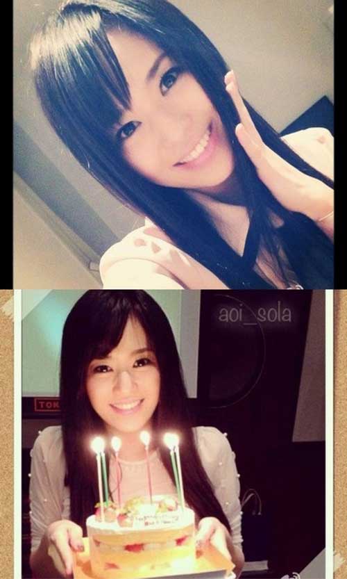일본 AV배우 출신 아오이 소라가 최근 자신의 웨이보에 청순한 모습의 사진을 공개했다. / 아오이 소라 웨이보 캡처