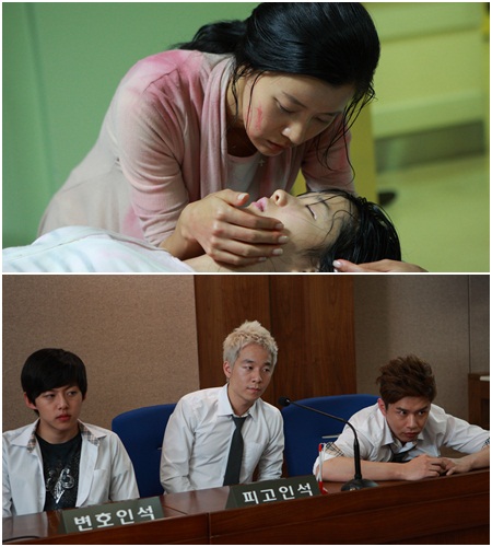 영화 돈 크라이 마미 는 성폭행당한 여고생 딸이 자살한 후 엄마가 법을 대신해 가해 학생들을 직접 처벌하면서 벌어지는 이야기를 담았다./영화 스틸컷