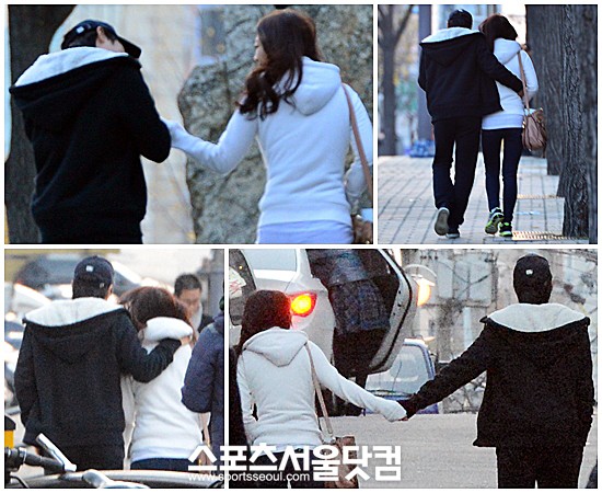 장범준이 여자친구와 다정하게 손을 잡고 길을 걷고 있다./임영무 기자