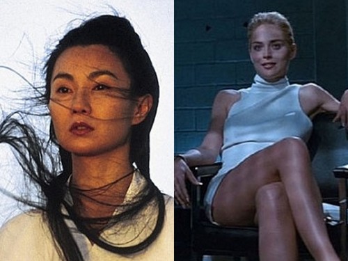 싱어송라이터로 활동할 것으로 알려진 장만위(왼쪽)와 건강 악화로 은퇴가 예상되는 샤론 스톤./영화 영웅 원초적 본능 스틸사진