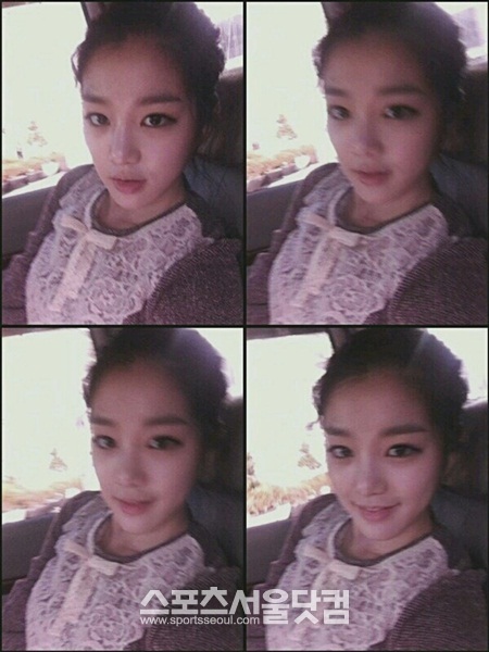 짙은 메이크업과 화려한 의상을 입은 이유비의 성숙한 모습이 돋보인다.