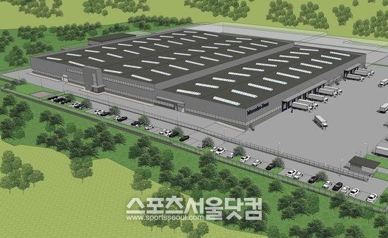13일 메르세데스-벤츠 코리아는 경기도 안성시에 부품물류센터를 건립한다고 밝혔다./메르세데스-벤츠 코리아 부품물류센터 조감도