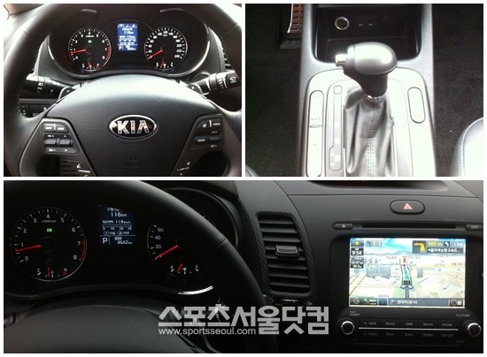 기아자동차 준중형 K3 내관.