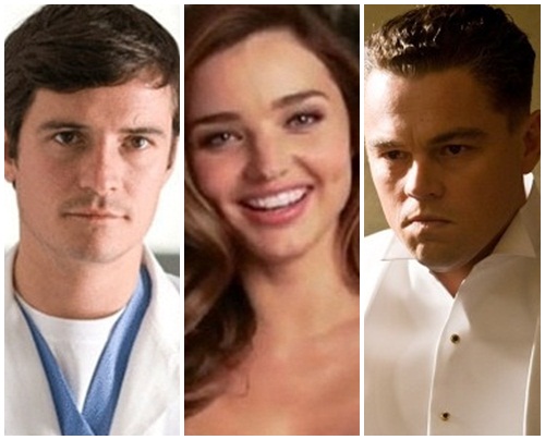 올랜드 블룸(왼쪽) 아내인 미란다 커(가운데)가 별거설에 휩싸인 가운데 배우 레오나르도 디카프리오와의 불륜의혹이 제기되고 있다./영화 스틸컷, 빅토리아 시크릿 트위터