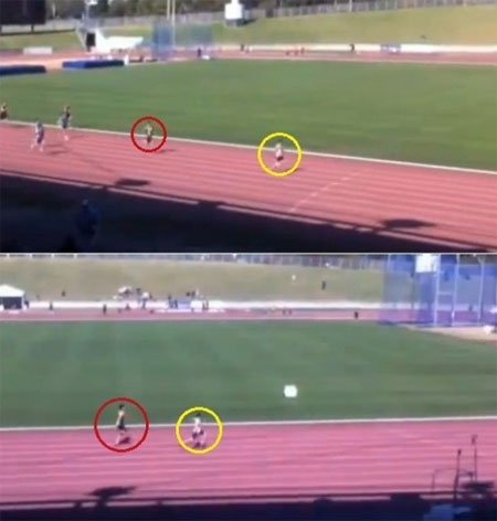 육상 신동의 질주 영상이 화제다. / 해당 영상 캡처