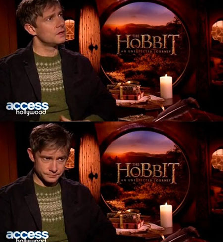 영화 호빗의 배우 마틴 프리먼이 루시 리우에 외모를 비하해 논란이 되고 있다. / 해당 영상 캡처