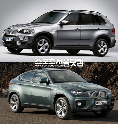 BMW SUV X5(위쪽)와 X6가 또 리콜된다.