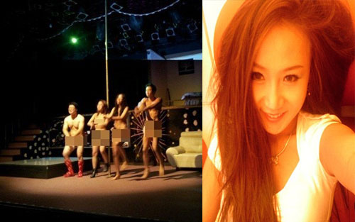 논란을 불러일으킨 라리사의 알몸 말춤(왼쪽)과 24일 부산에서 알몸 말춤을 추겠다고 선언한 엄다혜