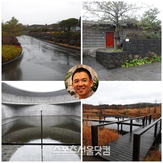 제주 비오토피아 전경. 비오토피아에는 타운하우스 246채, 미술관 4개, 생태공원, 온천 등이 위치해 있다. (원 안) NXC 김정주 회장/ 서귀포=황원영 기자