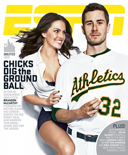 메이저리그 애리조나 다이아몬드백스 브랜든 맥카시(오른쪽)와 그의 아내/ESPN 표지