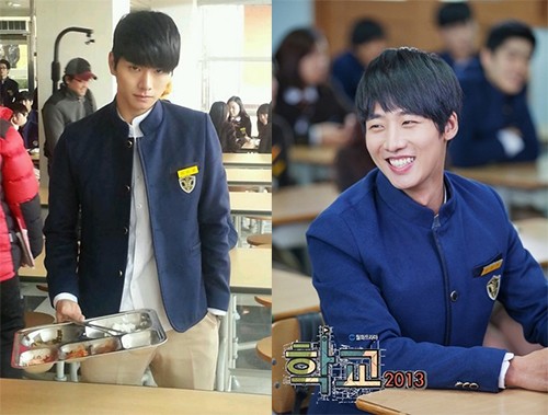 학교2013에서 문제아 이이경 역의 이이경(왼쪽)과 모범생 김민기 역의 최창엽. /HB엔터테인먼트, KBS 제공