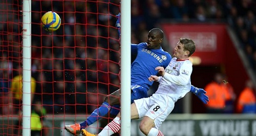 첼시 데뷔전에서 두 골을 넣은 뎀바 바. / 첼시 홈페이지 캡처