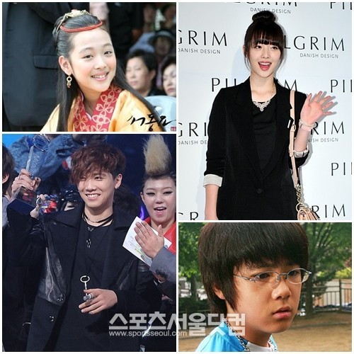 폭풍 성장으로 팬의 마음을 사로잡은 아이돌 스타 설리와 이홍기(아래)./더팩트DB, SBS 서동요, KBS 매직키드 마수리 방송 캡처