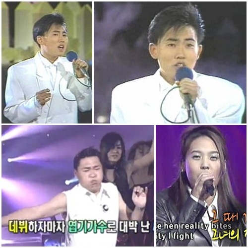 신인 시절 풋풋한 매력을 선보인 Mnet 슈퍼스타K4의 심사위원 이승철, 윤미래, 싸이(위부터 시계방향)./ 유튜브 영상 캡처