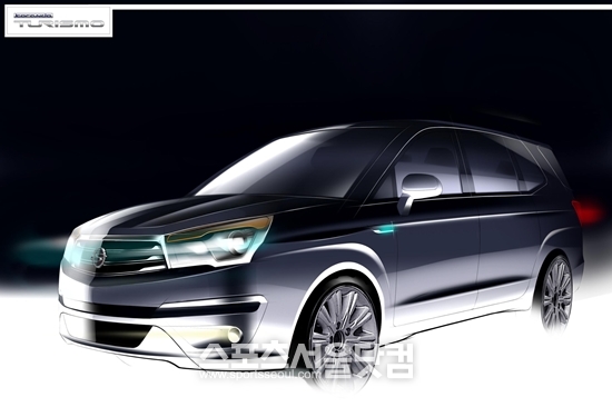 쌍용자동차는 15일 프리미엄 다목적차량(MLV) 코란도 투리스모의 렌더링 이미지를 공개했다.