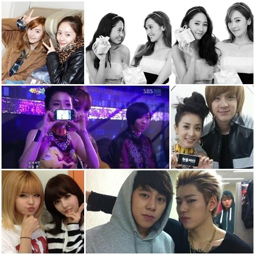 남다른 유전자를 자랑하며 연예계를 주름잡고 있는 형제·자매·남매 스타들. 제시카-크리스탈, 산다라박-천둥, 우람-보람, 태운-지코(위부터)./SM타운 공식 페이스북, 산다라박 트위터, 디유닛 공식 블로그, 주얼리 브랜드 스톤헨지, 코어콘텐츠미디어 제공