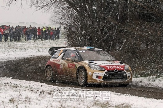 시트로엥 랠리카 DS3가 모나코 몬테카를로에서 열린 2013 월드랠리챔피언십 개막전에서 우승했다.